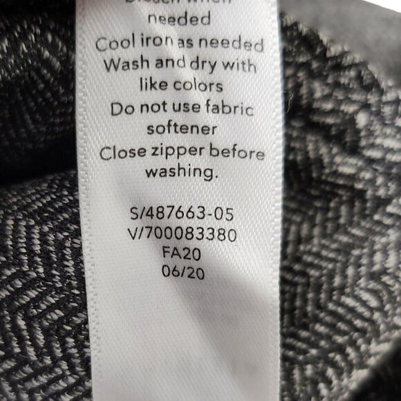 Athleta‎ Leggings Womens Small Delancey Herringbone Gray Stretch Zip Pocket - Picture 10 of 13